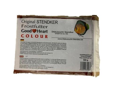 Stendker GoodHeart Colour 500gr plaat (Diepvriesvoer), Dieren en Toebehoren, Vissen | Aquaria en Toebehoren, Overige typen, Nieuw