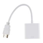 VGA naar HDMI Kabel - 1080p Full HD High Speed Wit, Computers en Software, Pc- en Netwerkkabels, Verzenden, Nieuw