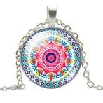 Fako Bijoux - Ketting - Cabochon - Kaleidoscope 2, Verzenden, Nieuw