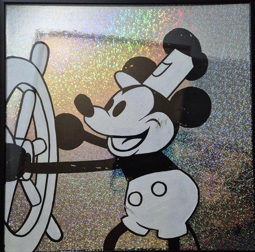 Wesley Altena - Captain - Mickey Mouse (Steamboat Willie), Antiquités & Art, Art | Peinture | Moderne