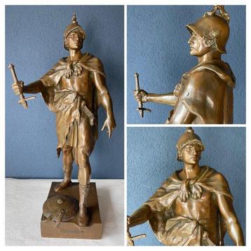Emile Louis Picault (1833-1915) - Sculpture, Le Devoir -, Antiquités & Art