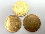 France. Napoléon III. 5 Francs 1857/1867 (lot de 3 monnaies)