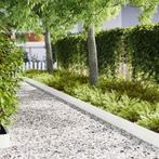 vidaXL Gazonranden 10 pcs Wit 100 x 0.5 x 20 cm Staal, Tuin en Terras, Verzenden, Nieuw