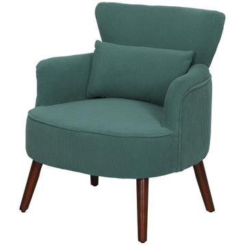 Fauteuil Met Rugleuning, Afgeronde Armleuningen, Gestoffeerd beschikbaar voor biedingen