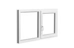 PVC raam met aanslag vast-draaikiep b150xh80 in voorraad, Gevelraam of Ruit, 80 tot 120 cm, Nieuw, Ophalen of Verzenden