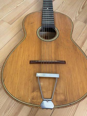 Henri Miller - Parlor - - Guitare acoustique - France - 1950, Muziek en Instrumenten, Nieuw