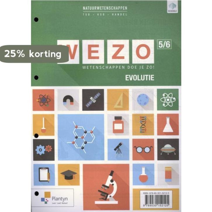 WEZO Wetenschappen doe je zo 5/6 handel: Evolutieleer (incl., Boeken, Schoolboeken, Zo goed als nieuw, Verzenden