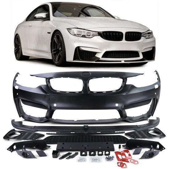 EVO M4 Look Voorbumper Met Front Lip BMW F32 F33 F36 B1949, Auto-onderdelen, Carrosserie, Nieuw, BMW, Voor, Bumper