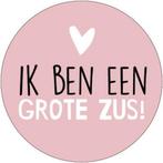 30x Sticker Ik Ben Een Grote Zus - Roze - Babyshower -, Diversen, Verzenden, Nieuw