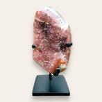 AAA Quality - Druzy Pink Amethist - based on metal stand