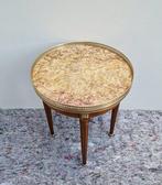 Bouillotte side tafel - Bijzettafel - Brons, Mahonie,