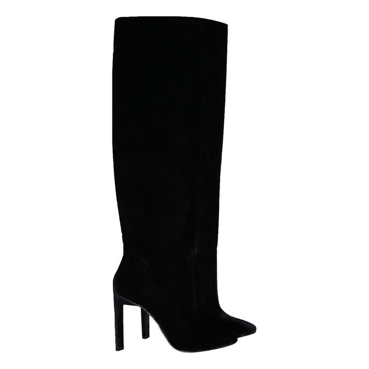 Senso • zwarte fluwelen knielaarzen • 38, Kleding | Dames, Schoenen, Verzenden