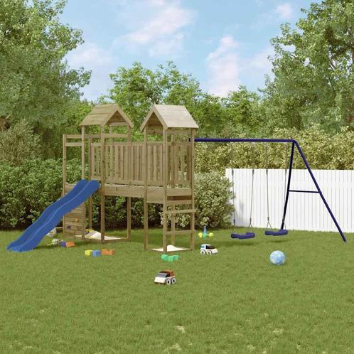 vidaXL Speelhuis geïmpregneerd grenenhout, Kinderen en Baby's, Speelgoed | Buiten | Speeltoestellen, Nieuw, Verzenden