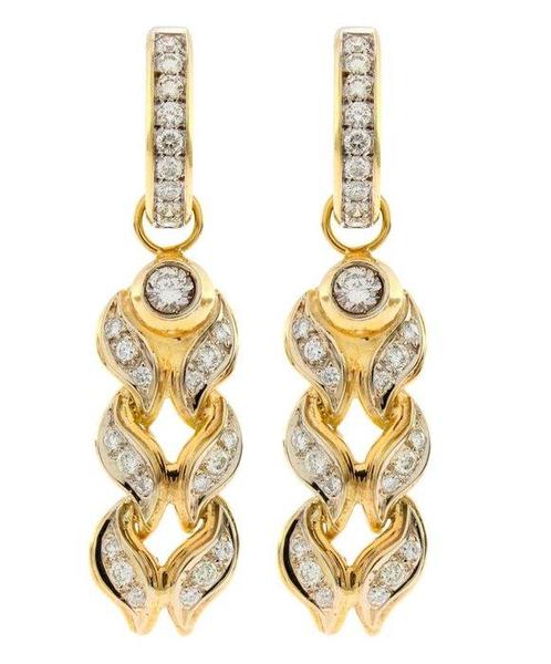 Boucles doreilles - 18 carats Or jaune - Jantes amovibles, Handtassen en Accessoires, Oorbellen
