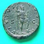 Romeinse Rijk. Marcus Aurelius (AD 161-180). Sestertius Rome, Postzegels en Munten