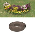 vidaXL Tuinranden 4 st 10 m 10 cm polyetheen bruin, Verzenden, Nieuw