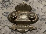 Victoria - Inktpot - Encrier de bureau double – laiton –, Antiek en Kunst