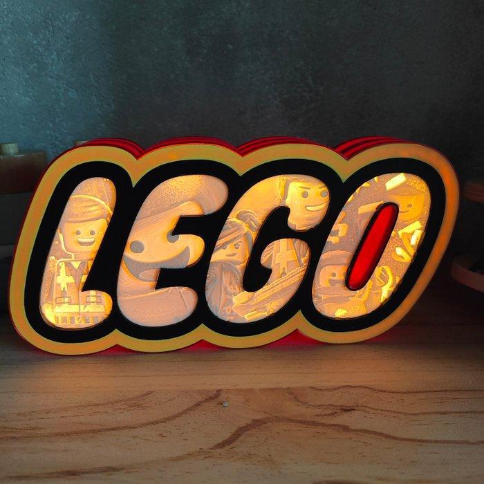 3D-Printed - Lighted LEGO-Style Logo Desktop Sign, Kinderen en Baby's, Speelgoed | Duplo en Lego