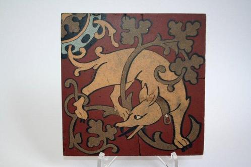 Carreau - 1850-1900 - carrelage à encaustique, Antiek en Kunst, Antiek | Glaswerk en Kristal