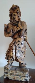 Grande scultura di Guan Gong - Bois - Chine, Antiek en Kunst