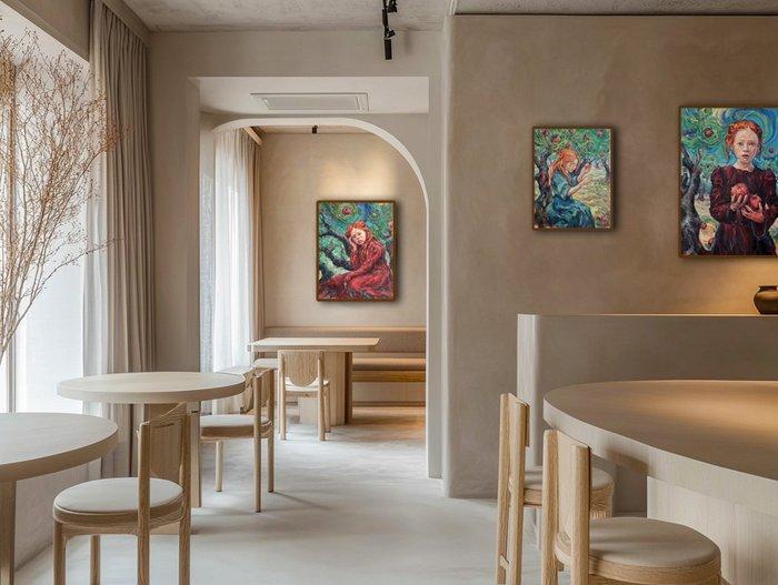 Vitaly Leshukov - La Serie-Eva. Eva en el Jardín (Infancia), Antiek en Kunst, Kunst | Schilderijen | Modern