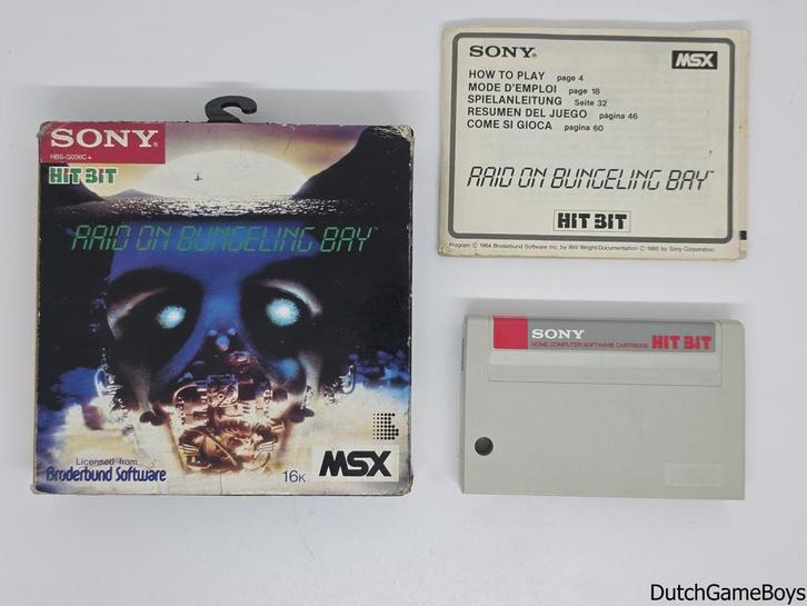 MSX - Sony - Raid On Bungeling Bay, Games en Spelcomputers, Games | Overige, Gebruikt, Verzenden