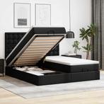 vidaXL Ottoman bed met matrassen 200x200cm kunstleer zwart, Huis en Inrichting, Slaapkamer | Bedden, Verzenden, Nieuw