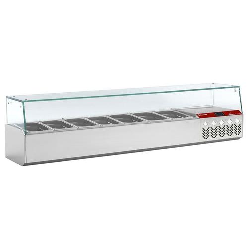 Gekoelde structuur GN 6x1/4, 1x1/9, met rechte ruit, Zakelijke goederen, Horeca | Keukenapparatuur, Koelen en Vriezen, Verzenden