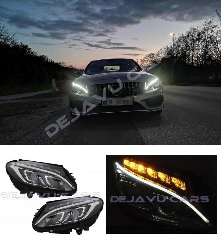Volledig LED Koplampen voor Mercedes Benz C-Klasse W205, Autos : Divers, Tuning & Styling, Enlèvement ou Envoi