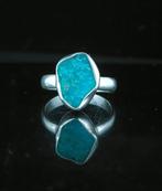 Turquoise Ring van sterling zilver - Hoogte: 15 mm -