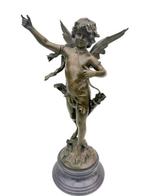 sculptuur, Cupido - 72 cm - Brons, Marmer, Antiek en Kunst