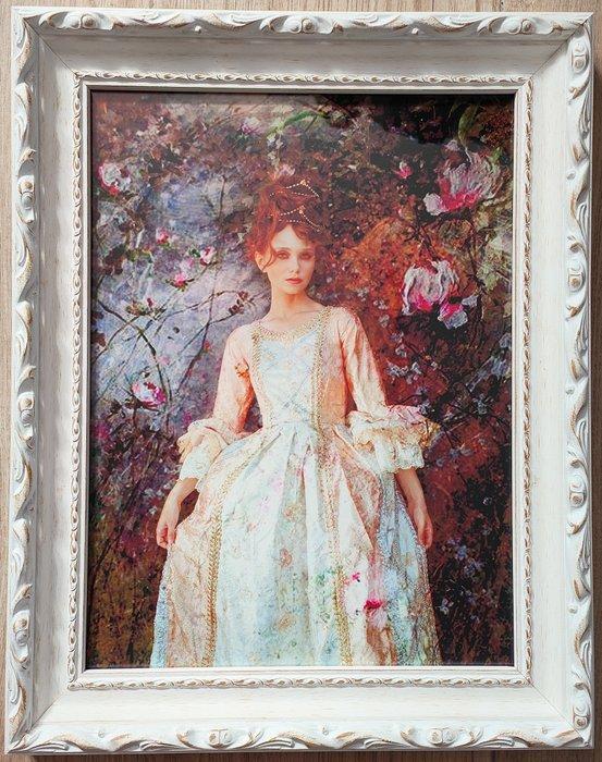 Viet Ha Tran - Romantic Garden (Framed), Antiek en Kunst, Kunst | Designobjecten