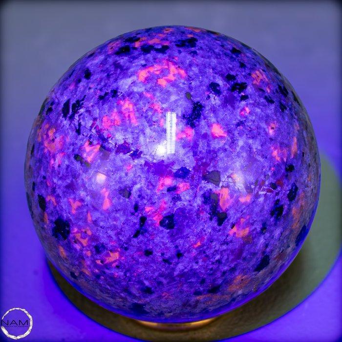 Zeer zeldzaam!! Yooperlith Syenith Sphere- 375.88 g, Antiek en Kunst, Curiosa en Brocante