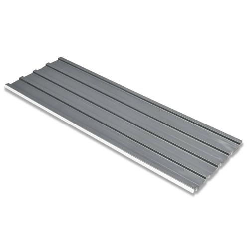 vidaXL 12 st Dakpanelen gegalvaniseerd staal grijs, Doe-het-zelf en Bouw, Dakpannen en Dakbedekking, Nieuw, Verzenden