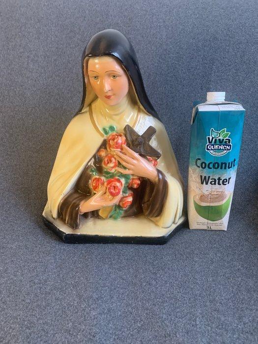 Beeld - Heilige Theresia - Gips - 1940-1950, Antiek en Kunst, Antiek | Boeken en Manuscripten