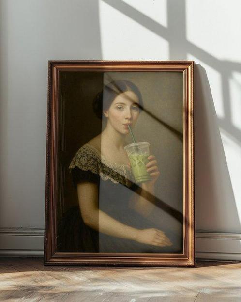 Dikhotomy - Iced latte girl - No Reserve - Edition 1/5, Antiek en Kunst, Kunst | Schilderijen | Modern