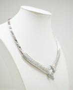 Zonder minimumprijs - Choker halsketting - 18 karaat Witgoud