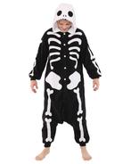 Onesie Skelet Pak M-L Skeletpak Kostuum Zwart Wit Botten 170, Kleding | Heren, Nieuw, Ophalen of Verzenden