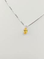 Zonder Minimumprijs - Ketting met hanger Zilver Citrien -, Handtassen en Accessoires, Antieke sieraden