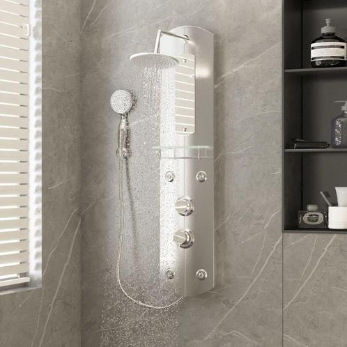 vidaXL Panneau de douche 25x43x110 cm Argenté, Doe-het-zelf en Bouw, Sanitair, Verzenden