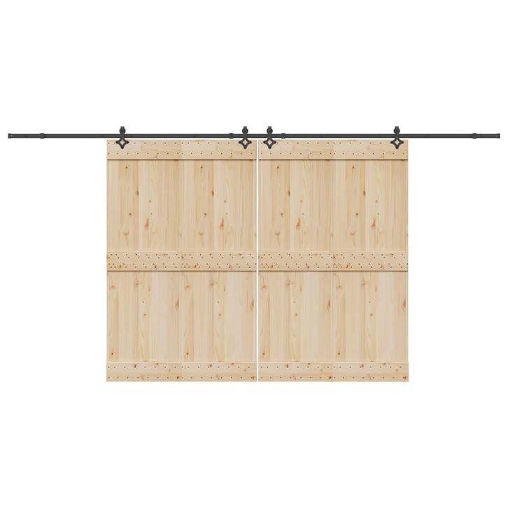 vidaXL Doos met onderdelen voor schuifdeur 427 cm staal, Bricolage & Construction, Serrurerie de bâtiment & Dispositif de fermeture