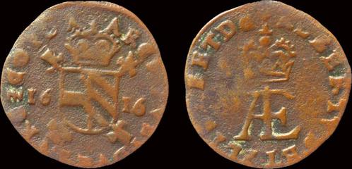 1598-1621 Southern Netherlands Flanders Albrecht Isabella..., Postzegels en Munten, Munten | Europa | Niet-Euromunten, België