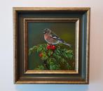 T. Teunis(1945-) - Vink op disteltak, Antiek en Kunst, Kunst | Schilderijen | Klassiek