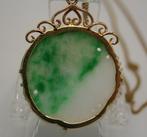 Collier - 14 carats Or jaune, Or 14K Jade, Nieuw