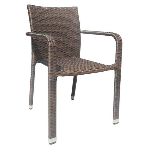 Stoel | BARI | Aluminium Rotan/Aluminium | Mocca |, Zakelijke goederen, Horeca | Keukenapparatuur, Nieuw in verpakking, Verzenden