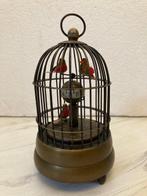 Vogelkooi - Brons - Vogelkooitje met klok