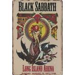 Wandbord Concert Bord - Black Sabbath Long Island Arena 1971, Verzamelen, Nieuw, Poster, Artwork of Schilderij