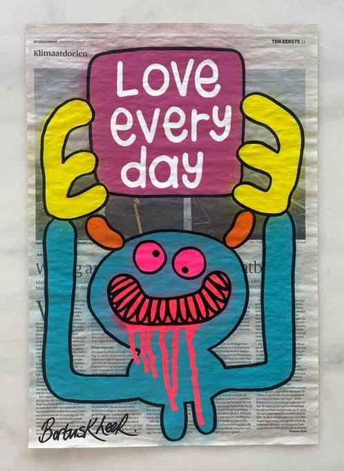 Bortusk Leer - Love every day, Antiek en Kunst, Kunst | Schilderijen | Modern