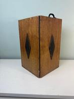 Support - Bac Art Déco élégant en bois : porte-parapluie,