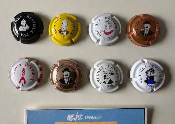 Tintin - 8 capsules Champagne Brochet Hervieux + 1 carte - 9, Livres, BD | Comics